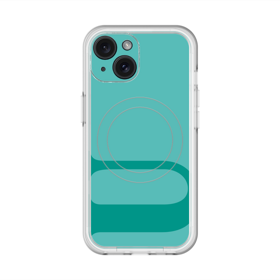 スリムプロテクションプレミアムケース with MagSafe［ オリジナル - initial color - U light green ］