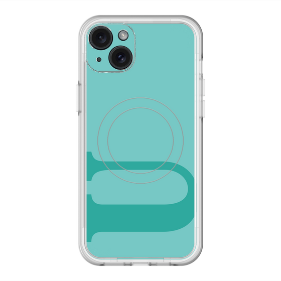 スリムプロテクションプレミアムケース with MagSafe［ オリジナル - initial color - U light green ］