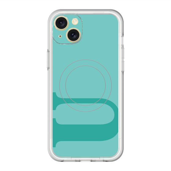 スリムプロテクションプレミアムケース with MagSafe［ オリジナル - initial color - U light green ］