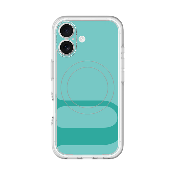 スリムプロテクションプレミアムケース with MagSafe［ オリジナル - initial color - U light green ］