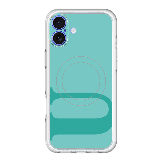 スリムプロテクションプレミアムケース with MagSafe［ オリジナル - initial color - U light green ］
