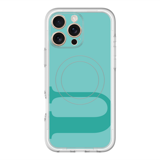 スリムプロテクションプレミアムケース with MagSafe［ オリジナル - initial color - U light green ］