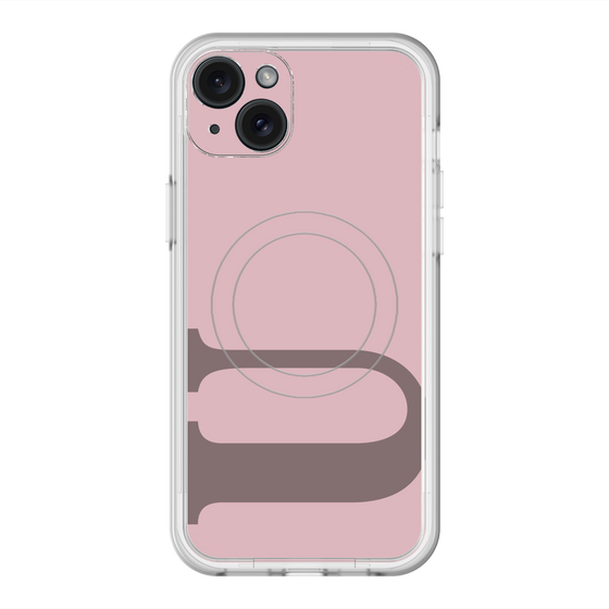スリムプロテクションプレミアムケース with MagSafe［ オリジナル - initial color - U dusty pink ］