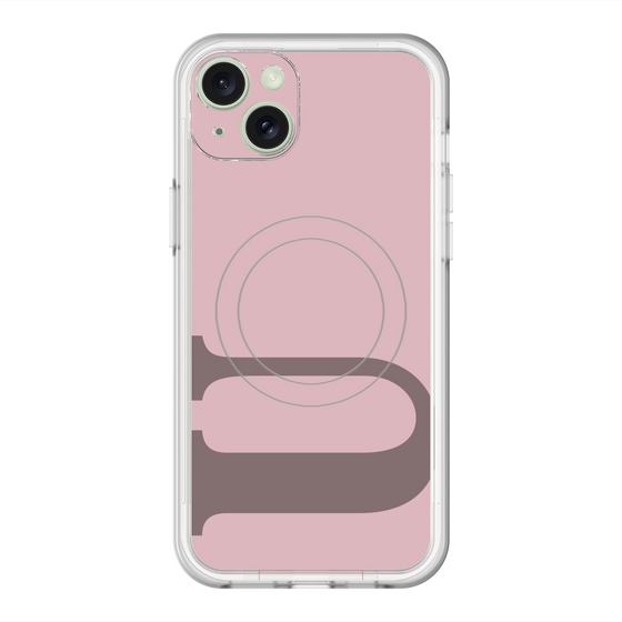 スリムプロテクションプレミアムケース with MagSafe［ オリジナル - initial color - U dusty pink ］
