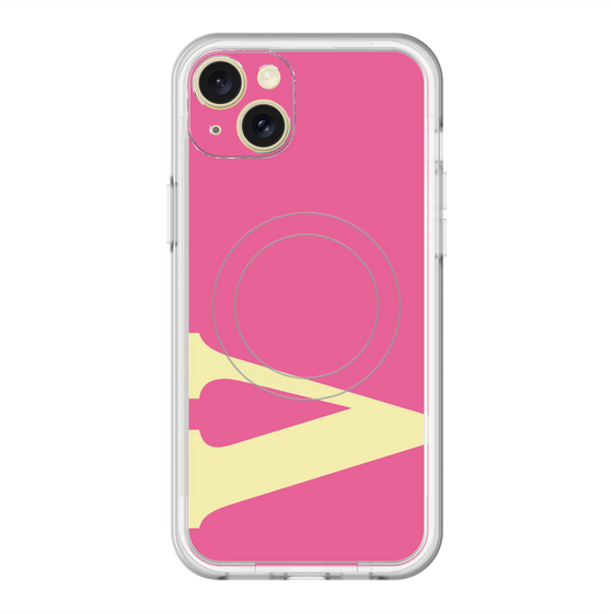 スリムプロテクションプレミアムケース with MagSafe［ オリジナル - initial color - V pink ］