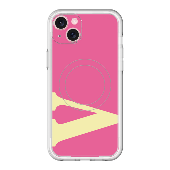 スリムプロテクションプレミアムケース with MagSafe［ オリジナル - initial color - V pink ］
