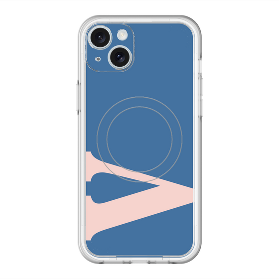 スリムプロテクションプレミアムケース with MagSafe［ オリジナル - initial color - V navy ］