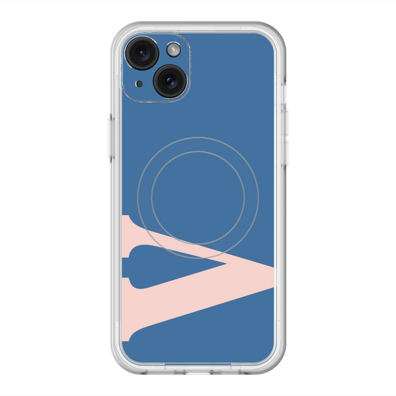 スリムプロテクションプレミアムケース with MagSafe［ オリジナル - initial color - V navy ］