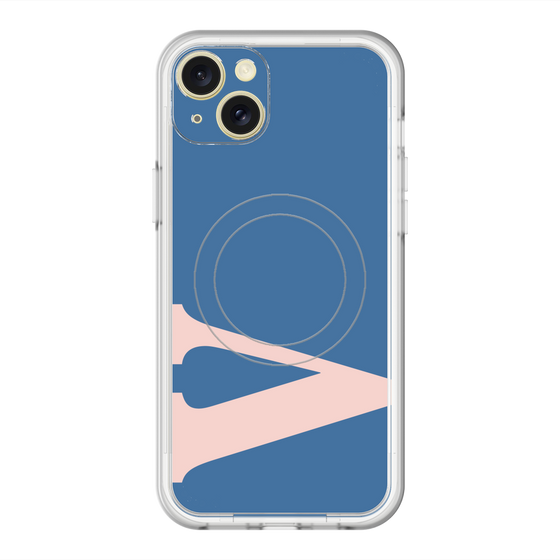 スリムプロテクションプレミアムケース with MagSafe［ オリジナル - initial color - V navy ］