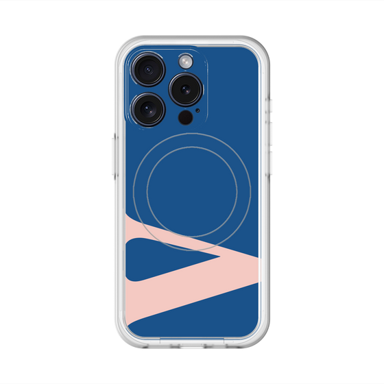スリムプロテクションプレミアムケース with MagSafe［ オリジナル - initial color - V navy ］