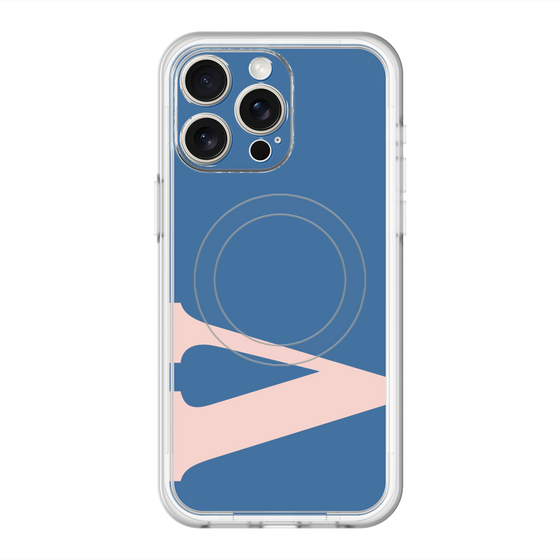 スリムプロテクションプレミアムケース with MagSafe［ オリジナル - initial color - V navy ］