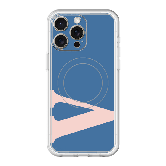 スリムプロテクションプレミアムケース with MagSafe［ オリジナル - initial color - V navy ］
