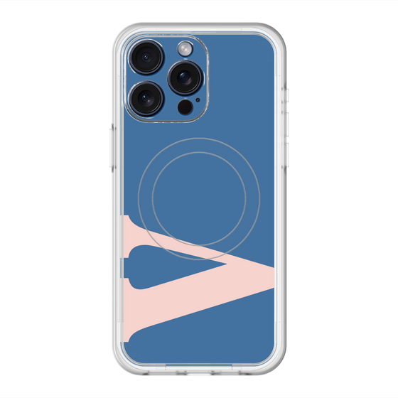 スリムプロテクションプレミアムケース with MagSafe［ オリジナル - initial color - V navy ］