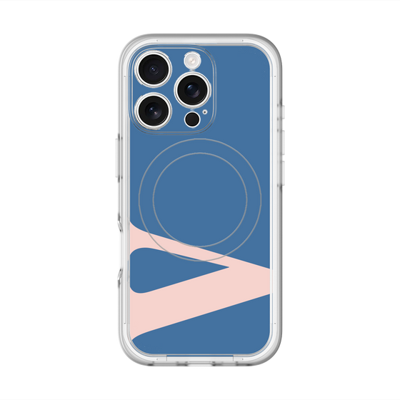 スリムプロテクションプレミアムケース with MagSafe［ オリジナル - initial color - V navy ］