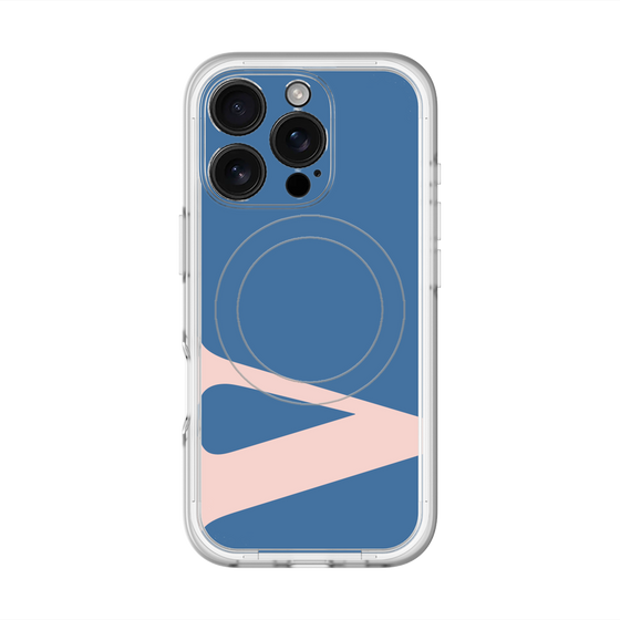 スリムプロテクションプレミアムケース with MagSafe［ オリジナル - initial color - V navy ］
