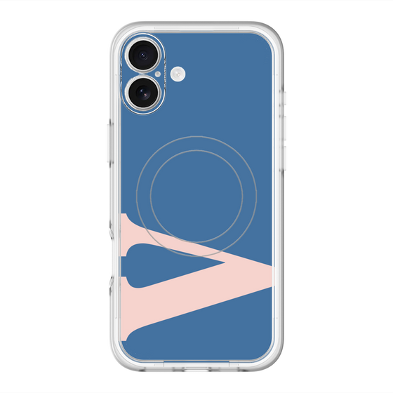 スリムプロテクションプレミアムケース with MagSafe［ オリジナル - initial color - V navy ］