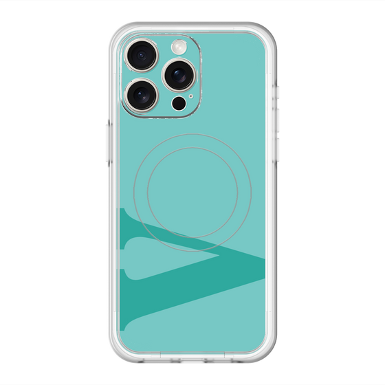 スリムプロテクションプレミアムケース with MagSafe［ オリジナル - initial color - V light green ］