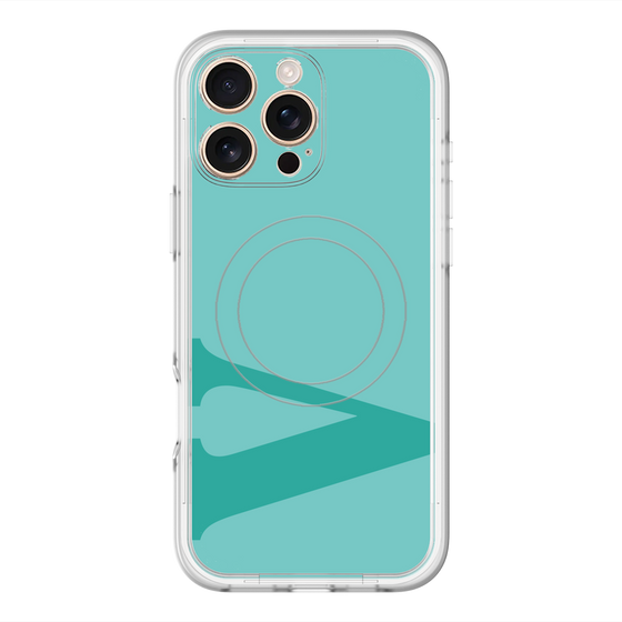 スリムプロテクションプレミアムケース with MagSafe［ オリジナル - initial color - V light green ］