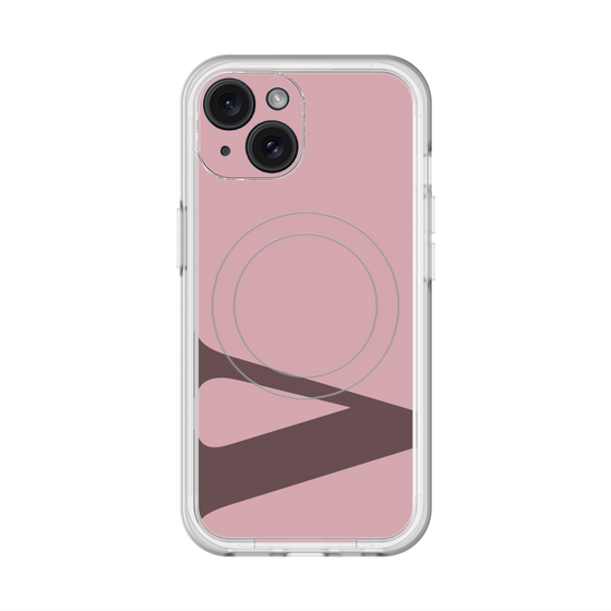 スリムプロテクションプレミアムケース with MagSafe［ オリジナル - initial color - V dusty pink ］