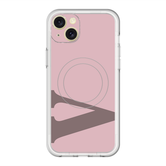 スリムプロテクションプレミアムケース with MagSafe［ オリジナル - initial color - V dusty pink ］