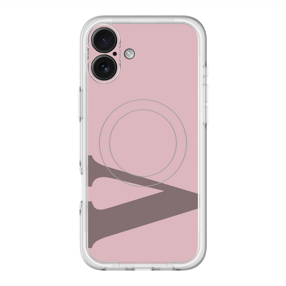 スリムプロテクションプレミアムケース with MagSafe［ オリジナル - initial color - V dusty pink ］