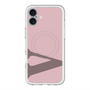 スリムプロテクションプレミアムケース with MagSafe［ オリジナル - initial color - V dusty pink ］