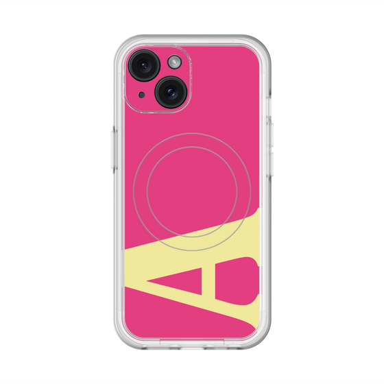 スリムプロテクションプレミアムケース with MagSafe［ オリジナル - initial color - A pink ］