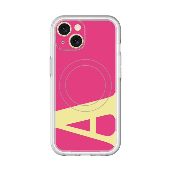 スリムプロテクションプレミアムケース with MagSafe［ オリジナル - initial color - A pink ］