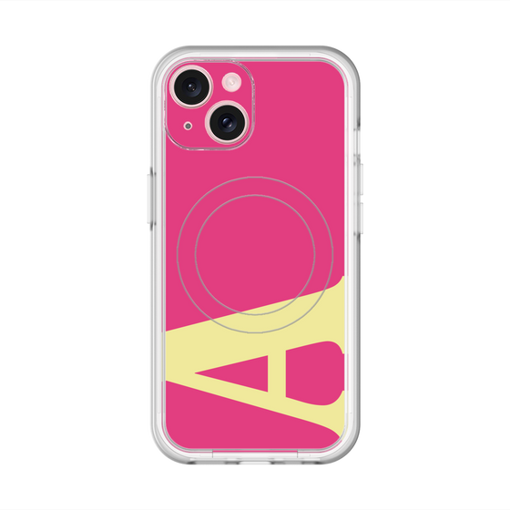 スリムプロテクションプレミアムケース with MagSafe［ オリジナル - initial color - A pink ］