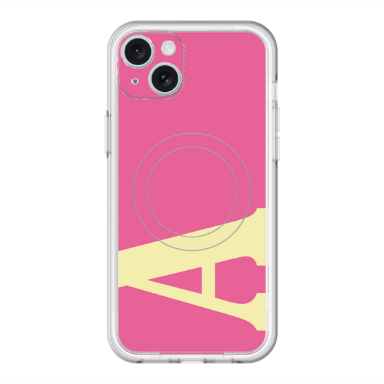 スリムプロテクションプレミアムケース with MagSafe［ オリジナル - initial color - A pink ］