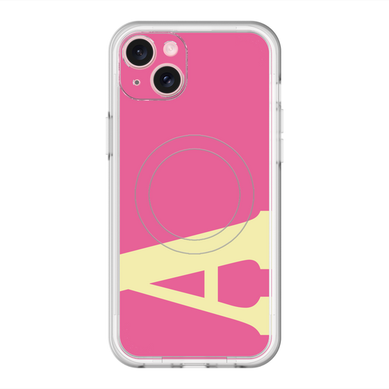 スリムプロテクションプレミアムケース with MagSafe［ オリジナル - initial color - A pink ］