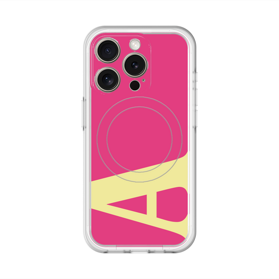 スリムプロテクションプレミアムケース with MagSafe［ オリジナル - initial color - A pink ］