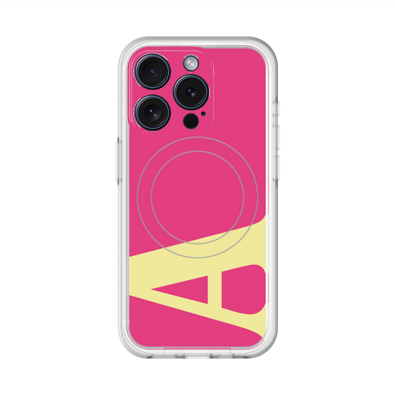 スリムプロテクションプレミアムケース with MagSafe［ オリジナル - initial color - A pink ］