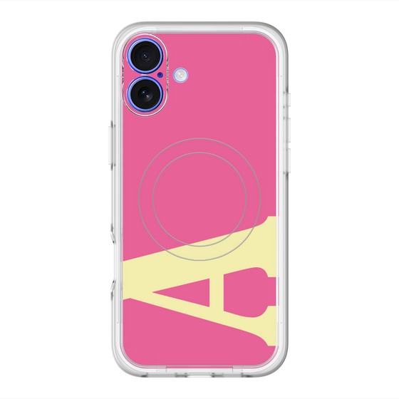 スリムプロテクションプレミアムケース with MagSafe［ オリジナル - initial color - A pink ］