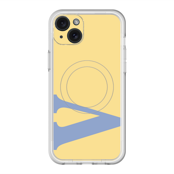 スリムプロテクションプレミアムケース with MagSafe［ オリジナル - initial color - V yellow ］