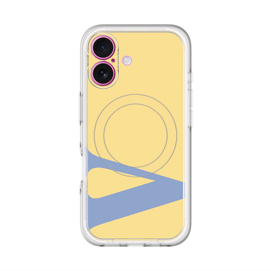 スリムプロテクションプレミアムケース with MagSafe［ オリジナル - initial color - V yellow ］
