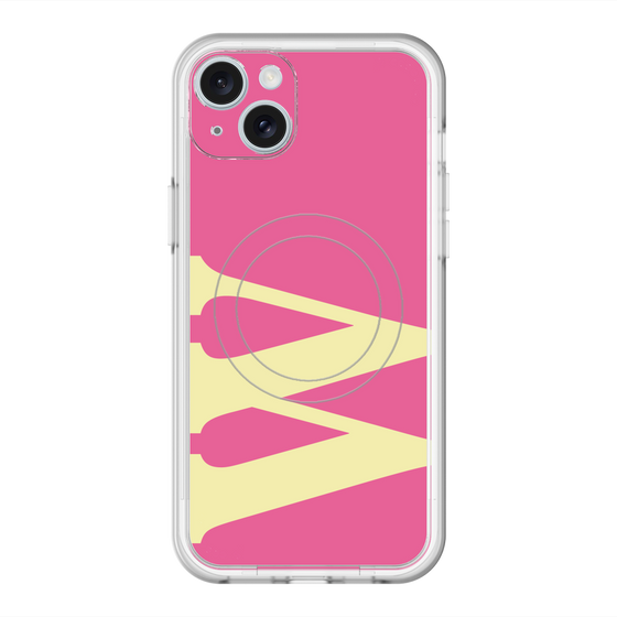 スリムプロテクションプレミアムケース with MagSafe［ オリジナル - initial color - W pink ］