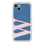 スリムプロテクションプレミアムケース with MagSafe［ オリジナル - initial color - W navy ］