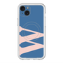 スリムプロテクションプレミアムケース with MagSafe［ オリジナル - initial color - W navy ］