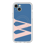 スリムプロテクションプレミアムケース with MagSafe［ オリジナル - initial color - W navy ］