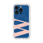 スリムプロテクションプレミアムケース with MagSafe［ オリジナル - initial color - W navy ］