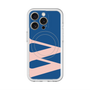 スリムプロテクションプレミアムケース with MagSafe［ オリジナル - initial color - W navy ］