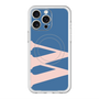 スリムプロテクションプレミアムケース with MagSafe［ オリジナル - initial color - W navy ］