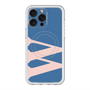 スリムプロテクションプレミアムケース with MagSafe［ オリジナル - initial color - W navy ］
