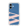 スリムプロテクションプレミアムケース with MagSafe［ オリジナル - initial color - W navy ］