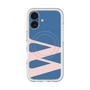 スリムプロテクションプレミアムケース with MagSafe［ オリジナル - initial color - W navy ］