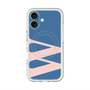 スリムプロテクションプレミアムケース with MagSafe［ オリジナル - initial color - W navy ］