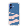 スリムプロテクションプレミアムケース with MagSafe［ オリジナル - initial color - W navy ］
