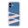 スリムプロテクションプレミアムケース with MagSafe［ オリジナル - initial color - W navy ］