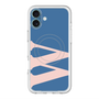 スリムプロテクションプレミアムケース with MagSafe［ オリジナル - initial color - W navy ］